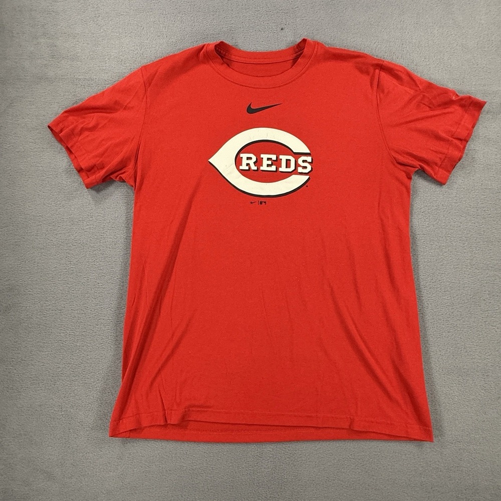 Cincinnati Reds Center Swoosh Nike Medium Official MLB The Nike Tee